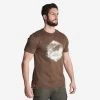 Men's Hunting Short-Sleeved T-Shirt Cotton - 100 Deer Brown -Outdoor Adventure Shop 100 hunting cotton short sleeved t shirt men