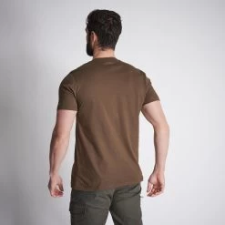 Men's Hunting Short-Sleeved T-Shirt Cotton - 100 Deer Brown 10 Men's Hunting Short-Sleeved T-Shirt Cotton - 100 Deer Brown -Outdoor Adventure Shop 100 hunting cotton short sleeved t shirt men 2