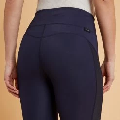 Women's Horse Riding Light Leggings - 100 Blue -Outdoor Adventure Shop 100 light horseback riding jodhpurs women 2