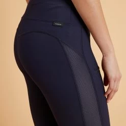 Women's Horse Riding Light Leggings - 100 Blue -Outdoor Adventure Shop 100 light horseback riding jodhpurs women 4