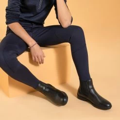 Kids' Horse Riding Warm Jodhpurs 100 - Navy 12 Kids' Horse Riding Warm Jodhpurs 100 - Navy -Outdoor Adventure Shop 100 warm horseback riding jodhpurs kids 3