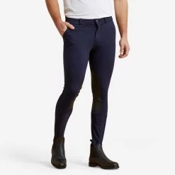 140 Horseback Riding Grippy Patch Jodhpurs - Navy