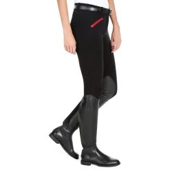 140 Women's Horseback Riding Jodhpurs With Grippy Patches - Black -Outdoor Adventure Shop 140 women s horseback riding jodhpurs with grippy patches black 3