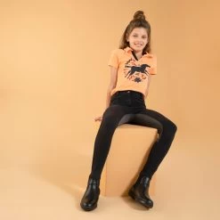 180 Fullseat Kids' Full Seat Horseback Riding Jodhpurs - Black/Grey -Outdoor Adventure Shop 180 fullseat kids full seat horseback riding jodhpurs black grey 1