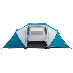 Quechua 4-Person Camping Tent - Arpenaz 4.2 Blue -Outdoor Adventure Shop 4 person camping tent arpenaz 42 blue 3