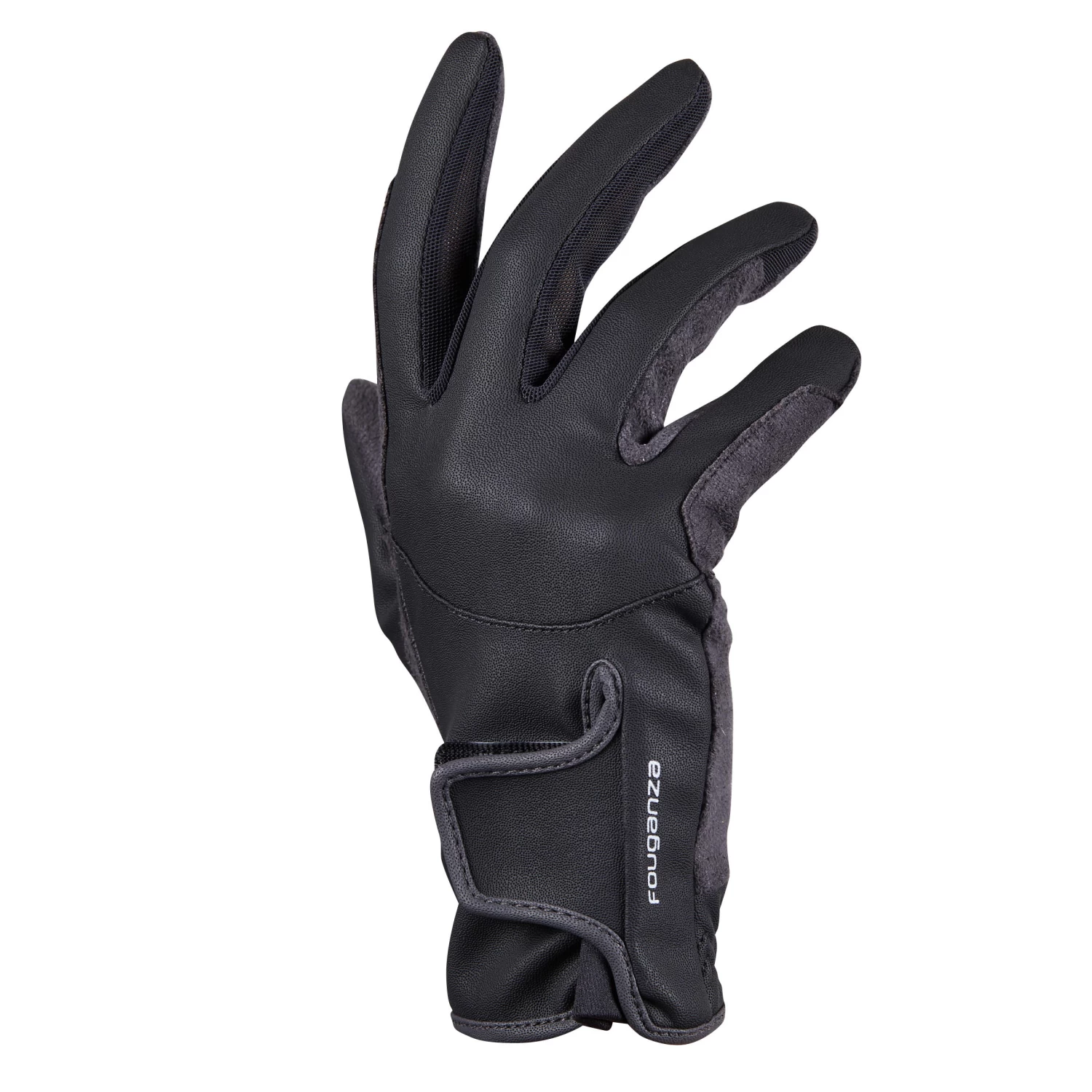 500 Children's Horse Riding Gloves - Black/Grey 6 500 Children's Horse Riding Gloves - Black/Grey - Image 4