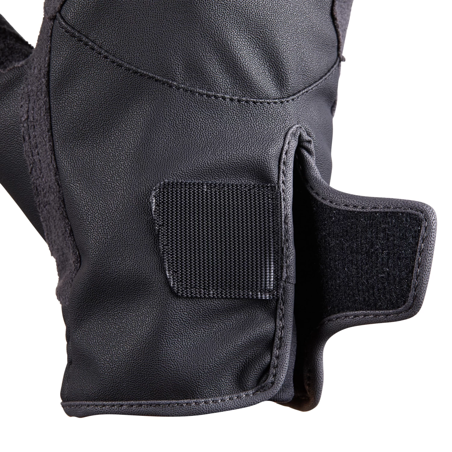 500 Children's Horse Riding Gloves - Black/Grey 9 500 Children's Horse Riding Gloves - Black/Grey - Image 7