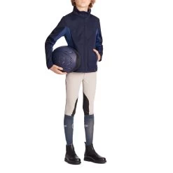 500 Children's Horse Riding Softshell Jacket - Navy/Blue -Outdoor Adventure Shop 500 children s horse riding softshell jacket navy blue 1