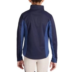 500 Children's Horse Riding Softshell Jacket - Navy/Blue -Outdoor Adventure Shop 500 children s horse riding softshell jacket navy blue 4