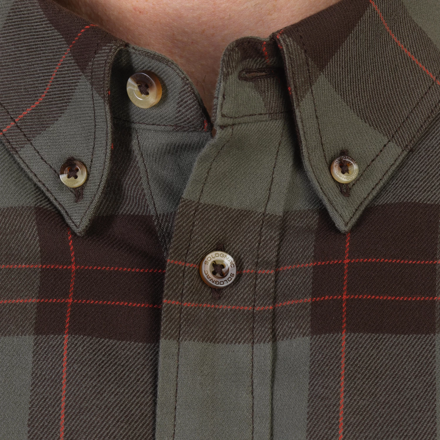 500 Hunting Long-sleeved Warm Cotton Shirt - Men 8 500 Hunting Long-sleeved Warm Cotton Shirt - Men - Image 6