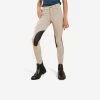 Kids' Horse Riding Lightweight Mesh Jodhpurs With Grippy Suede Patches - 500 Beige -Outdoor Adventure Shop 500 mesh kids horse riding jodhpurs beige navy