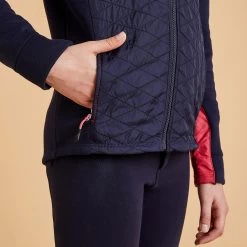 Kids' Mixed Media Horse Riding Zip Sweatshirt 500 - Navy/Pink 11 Kids' Mixed Media Horse Riding Zip Sweatshirt 500 - Navy/Pink -Outdoor Adventure Shop 500 mixed media horse riding zipped sweatshirt k 3