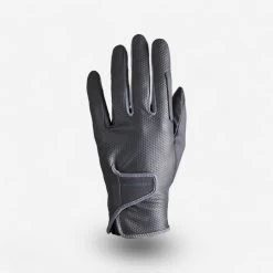 500 Women's Horseback Riding Gloves - Black