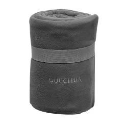 Quechua Camping Fleece Blanket - Black