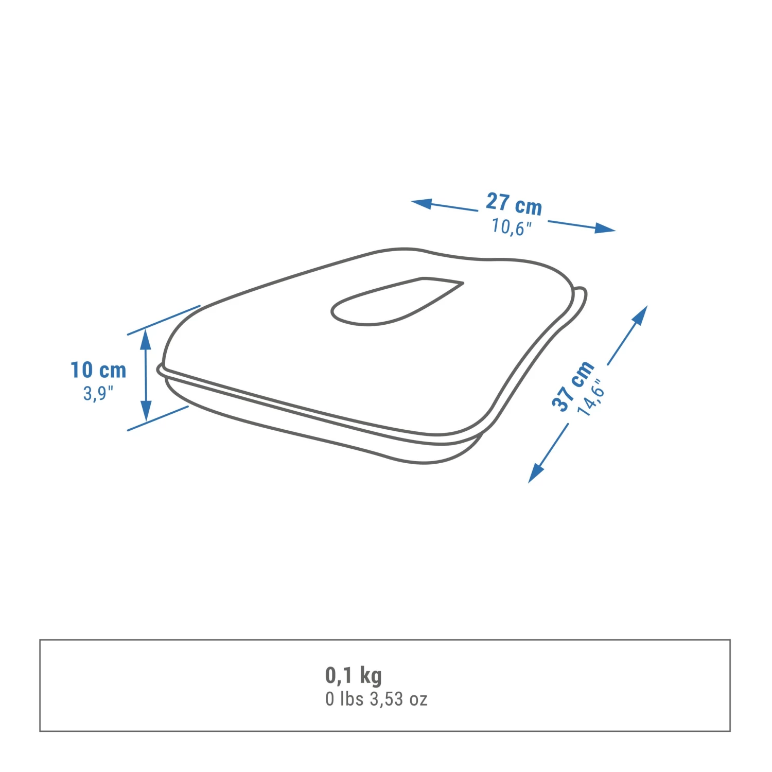 Quechua Camping Inflatable Pillow – Air Basic Blue 4 Quechua Camping Inflatable Pillow – Air Basic Blue - Image 2