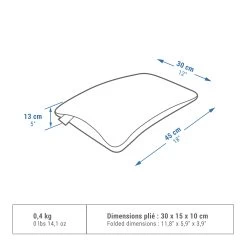 Quechua Camping Pillow - Comfort Blue -Outdoor Adventure Shop camping pillow confort blue 1