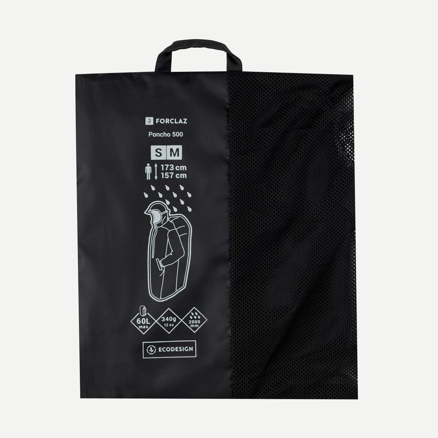 Hiking Rain Poncho 60 L - MT 500 Black 6 Hiking Rain Poncho 60 L - MT 500 Black - Image 5