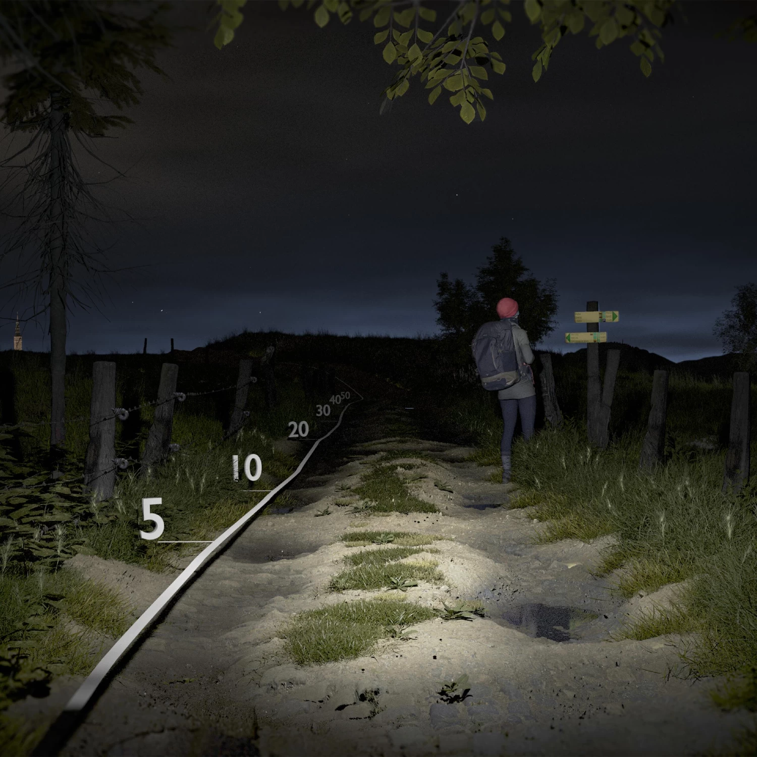 Hiking Rechargeable Headlamp - HL 500 Turquoise 5 Hiking Rechargeable Headlamp - HL 500 Turquoise - Image 3