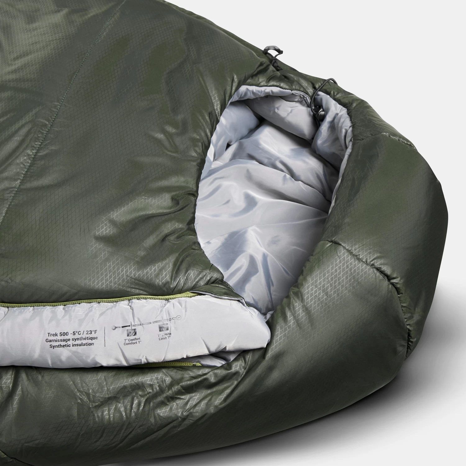 Sleeping Bag 5°C – MT 500 Khaki 7 Sleeping Bag 5°C – MT 500 Khaki - Image 5