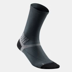 Quechua Hiking Mid Socks 2-Pack - MH 500 Black -Outdoor Adventure Shop hiking socks mh 500 black 3