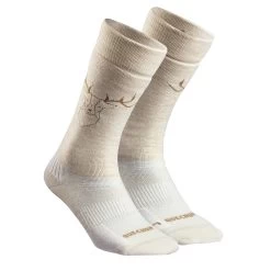 Quechua Hiking Socks - U-Warm SH 500 Black/Linen -Outdoor Adventure Shop hiking socks u warm sh500 black linen 2
