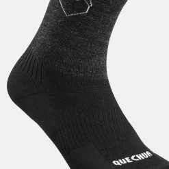 Quechua Hiking Socks - U-Warm SH 500 Black/Linen -Outdoor Adventure Shop hiking socks u warm sh500 black linen 4