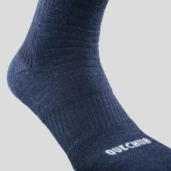 Quechua Mid-Height Hiking Socks - SH 100 Blue -Outdoor Adventure Shop hiking socks x warm sh100 blue 4