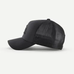 Hiking Trucker Cap - Travel 500 Black -Outdoor Adventure Shop hiking trucker cap travel 500 black 3