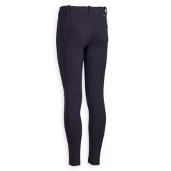 Kids' Horse Riding Suede Patch Jodhpurs 140 - Navy -Outdoor Adventure Shop horse riding breeches 140 kids 8