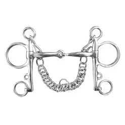 Horseback Riding Pelham Bit For Horse And Pony - Stainless Steel