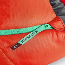 Quechua Kids’ Camping Sleeping Bag 0°C - MH 500 Red -Outdoor Adventure Shop kids camping sleeping bag 0c mh 500 red 2