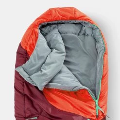 Quechua Kids’ Camping Sleeping Bag 0°C - MH 500 Red -Outdoor Adventure Shop kids camping sleeping bag 0c mh 500 red 3
