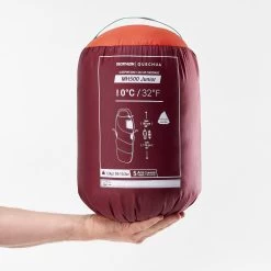 Quechua Kids’ Camping Sleeping Bag 0°C - MH 500 Red -Outdoor Adventure Shop kids camping sleeping bag 0c mh 500 red 7