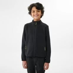 Quechua Kids’ Hiking Fleece Jacket - MH 150 Black -Outdoor Adventure Shop kids hiking fleece jacket mh 150 black 2