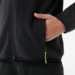 Quechua Kids’ Hiking Fleece Jacket - MH 150 Black -Outdoor Adventure Shop kids hiking fleece jacket mh 150 black 5