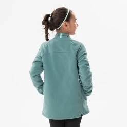 Quechua Kids’ Hiking Fleece Jacket - MH 150 Green -Outdoor Adventure Shop kids hiking fleece jacket mh 150 green 3