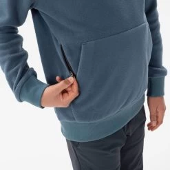 Quechua Kids’ Hiking Fleece Sweatshirt - Dark Grey -Outdoor Adventure Shop kids hiking fleece sweatshirt dark grey 5