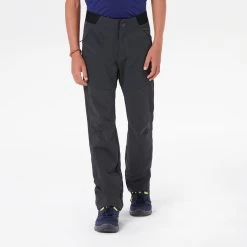 Quechua Kids’ Hiking Softshell Pants – MH 550 Black -Outdoor Adventure Shop kids hiking softshell pants mh 550 black 2