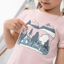 Quechua Kids’ Hiking T-Shirt - MH 100 Pink -Outdoor Adventure Shop kids hiking t shirt mh 100 pink 4