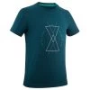 Quechua Kids’ Hiking T-Shirt - MH 100 Dark Green -Outdoor Adventure Shop kids hiking t shirt mh100 dark green