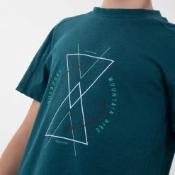 Quechua Kids’ Hiking T-Shirt - MH 100 Dark Green -Outdoor Adventure Shop kids hiking t shirt mh100 dark green 3