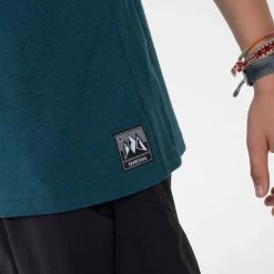 Quechua Kids’ Hiking T-Shirt - MH 100 Dark Green -Outdoor Adventure Shop kids hiking t shirt mh100 dark green 4