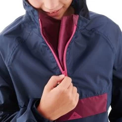 Quechua Kids’ Waterproof Hiking Jacket - MH 100 Navy Blue/Pink 13 Quechua Kids’ Waterproof Hiking Jacket - MH 100 Navy Blue/Pink -Outdoor Adventure Shop kids hiking waterproof jacket mh 100 navy blue pink 3