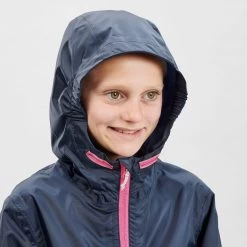 Quechua Kids’ Hiking Waterproof Jacket - MH 150 Navy Blue 15 Quechua Kids’ Hiking Waterproof Jacket - MH 150 Navy Blue -Outdoor Adventure Shop kids hiking waterproof jacket mh 150 navy blue 4