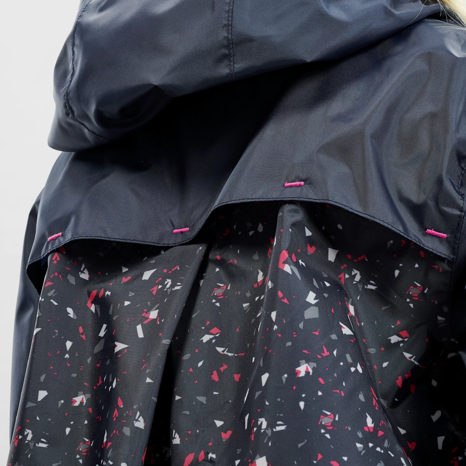 Quechua Kids’ Hiking Waterproof Jacket - MH 150 Navy Blue 8 Quechua Kids’ Hiking Waterproof Jacket - MH 150 Navy Blue - Image 6