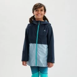 Quechua Kids' Hiking Jacket - MH 500 Blue 16 Quechua Kids' Hiking Jacket - MH 500 Blue -Outdoor Adventure Shop kids hiking waterproof jacket mh 500 blue 3