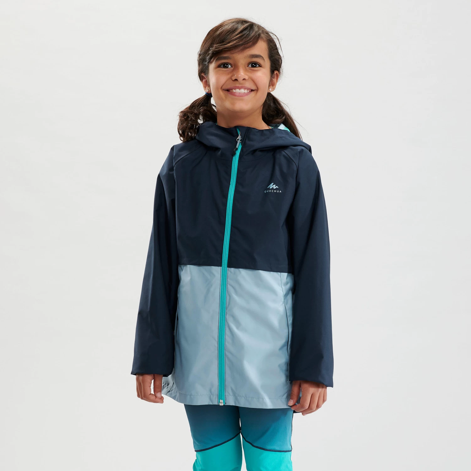 Quechua Kids' Hiking Jacket - MH 500 Blue 6 Quechua Kids' Hiking Jacket - MH 500 Blue - Image 4