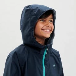Quechua Kids' Hiking Jacket - MH 500 Blue 18 Quechua Kids' Hiking Jacket - MH 500 Blue -Outdoor Adventure Shop kids hiking waterproof jacket mh 500 blue 5