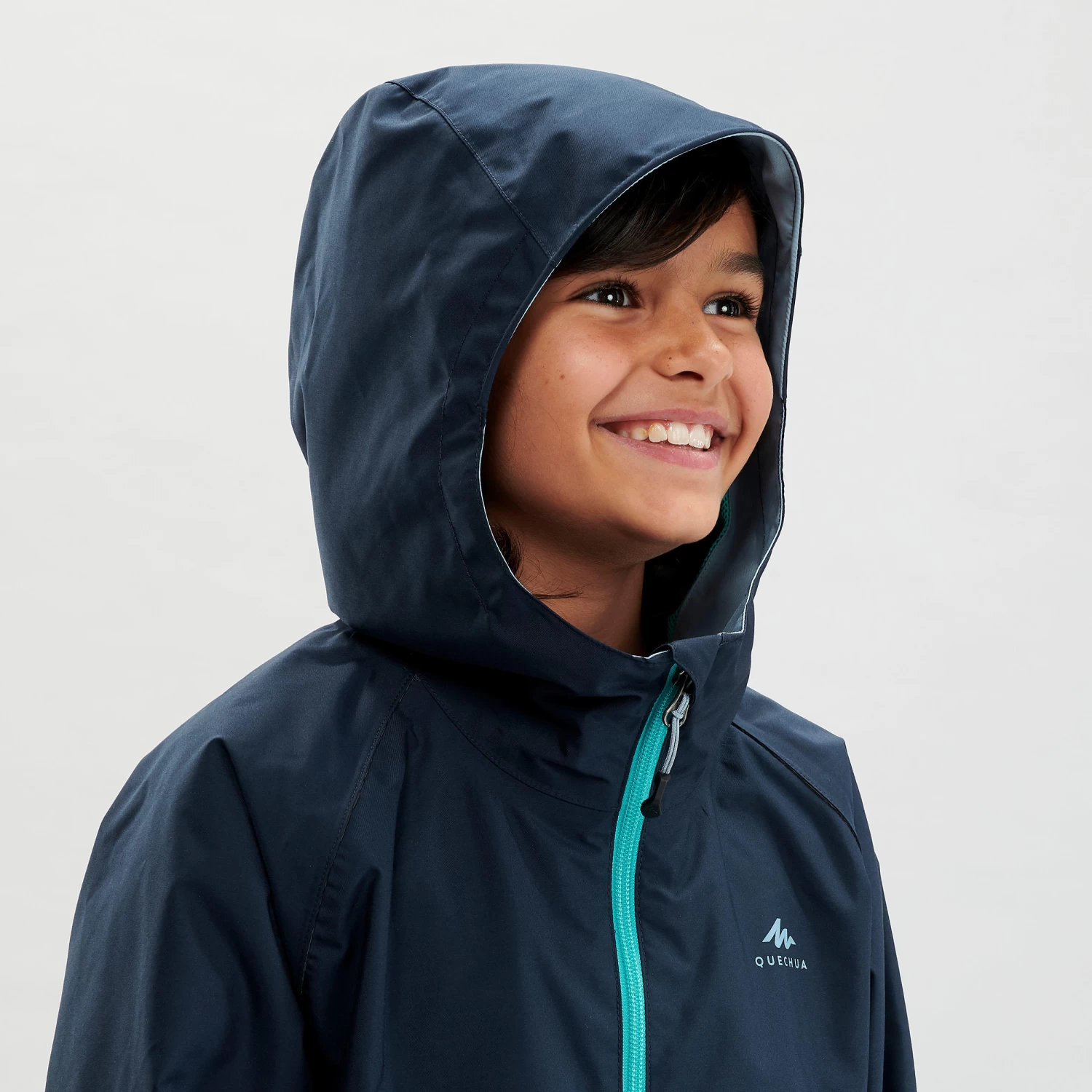 Quechua Kids' Hiking Jacket - MH 500 Blue 8 Quechua Kids' Hiking Jacket - MH 500 Blue - Image 6