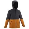 Quechua Kids’ Waterproof Hiking Jacket - MH 500 Grey/Orange 2 Quechua Kids’ Waterproof Hiking Jacket - MH 500 Grey/Orange -Outdoor Adventure Shop kids hiking waterproof jacket mh 500 grey orange